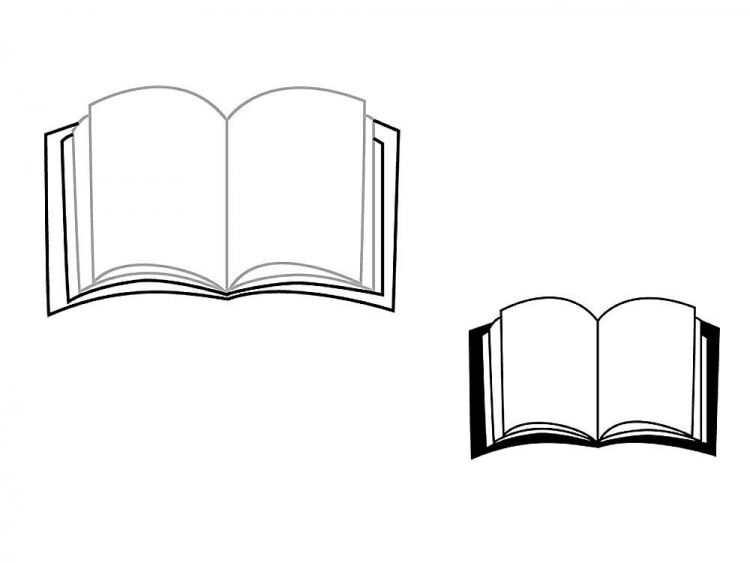 Как нарисовать книгу
